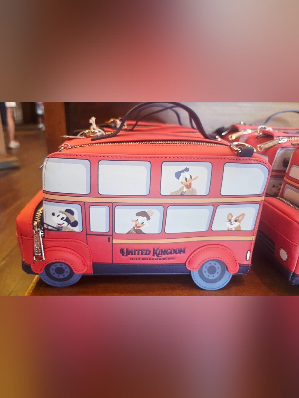 Disney Parks UK Loungefly Mickey And Friends London Bus Crossbody